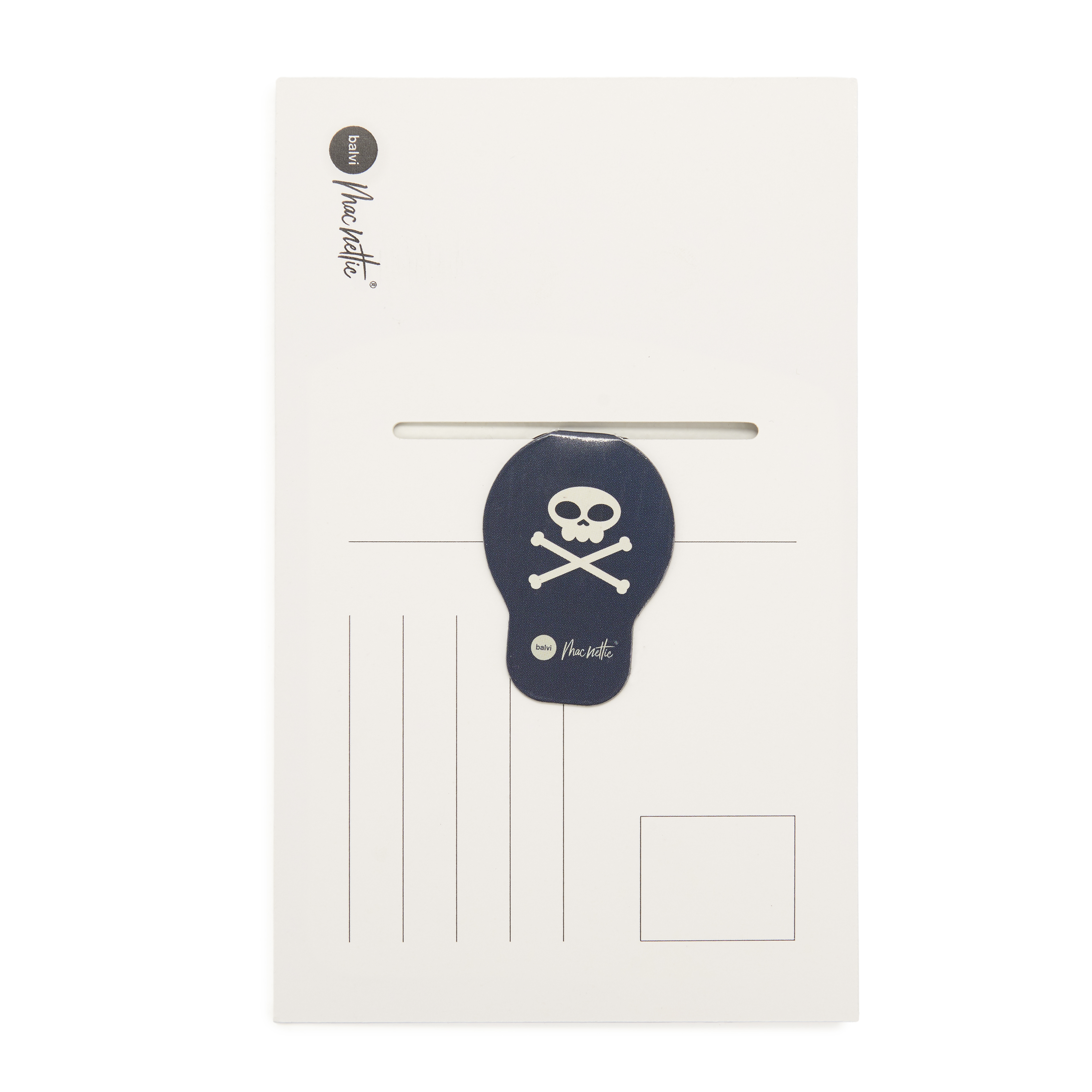 Magnetic bookmark on Postcard Octopus