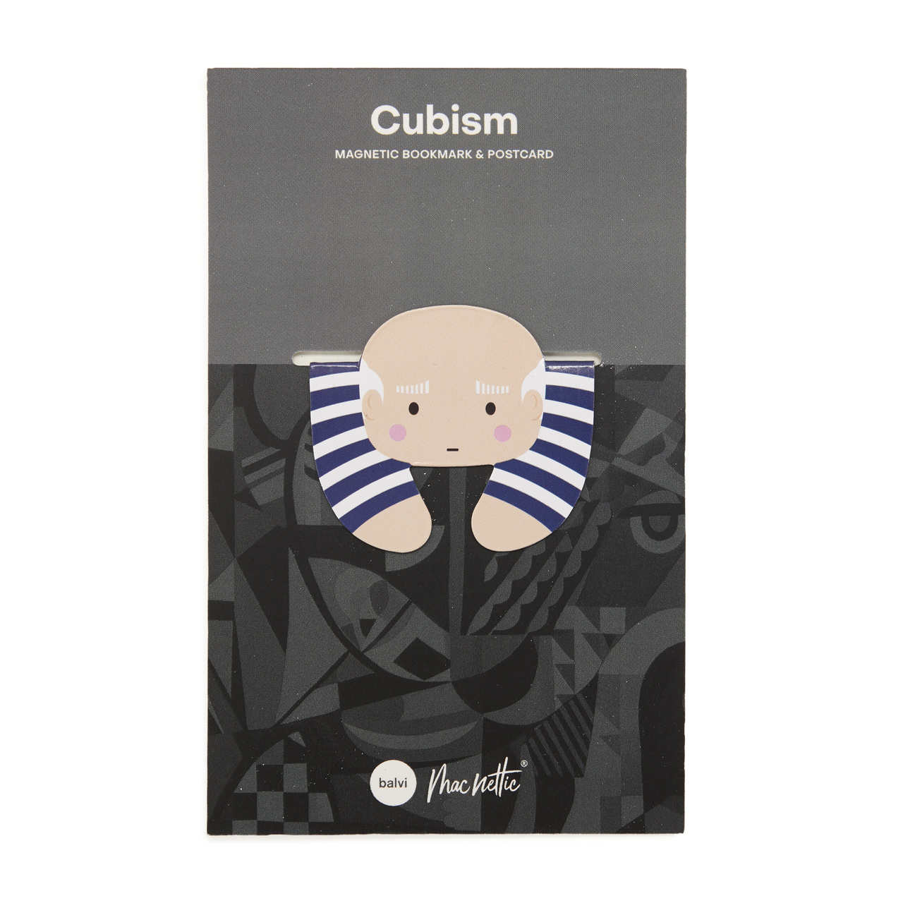 Magnetic bookmark on Postcard Cubism