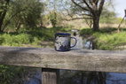 Enamel Mug Map Blue