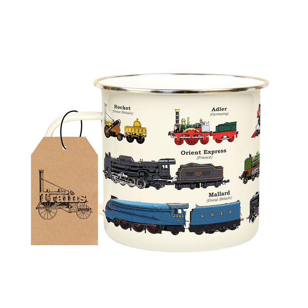 Enamel Mug Trains