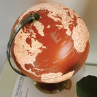 Jordglob Lampa Orange 25cm