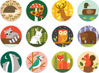 Memory Game Forest Animals