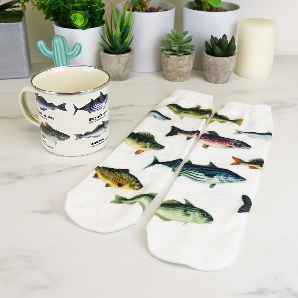 Set Mug and Socks Fish