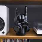 Headphone Holder Rock On Black