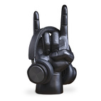 Headphone Holder Rock On Black