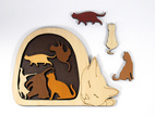 REA Pussel Animals Display, 20 st