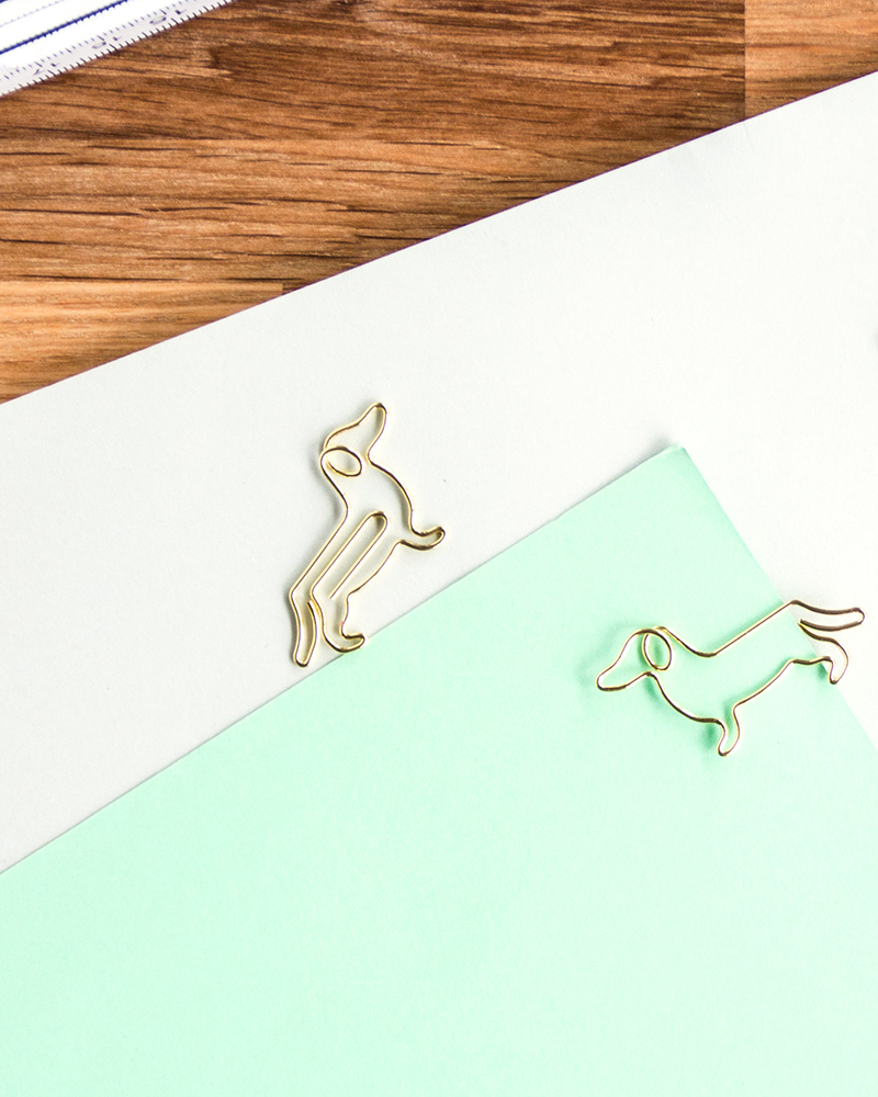 5 Dogs Paper Clips