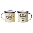 Enamel Espresso Set Cream