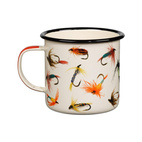 Enamel Mug  Fly Fishing