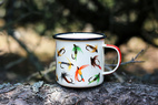 Enamel Mug  Fly Fishing