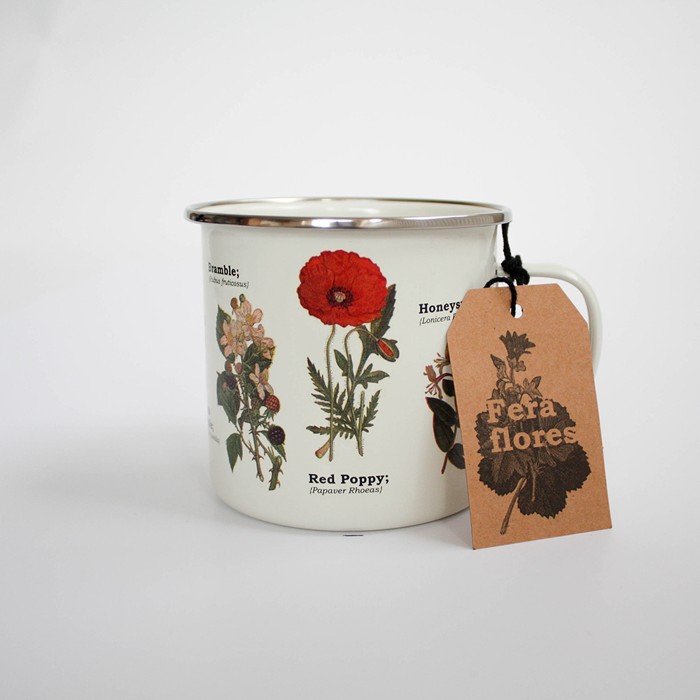 Enamel Mug Wild Flowers