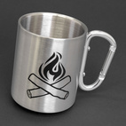 Mugg Happy Camper Silver
