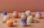 Orb Ombre Candle Pink Orange