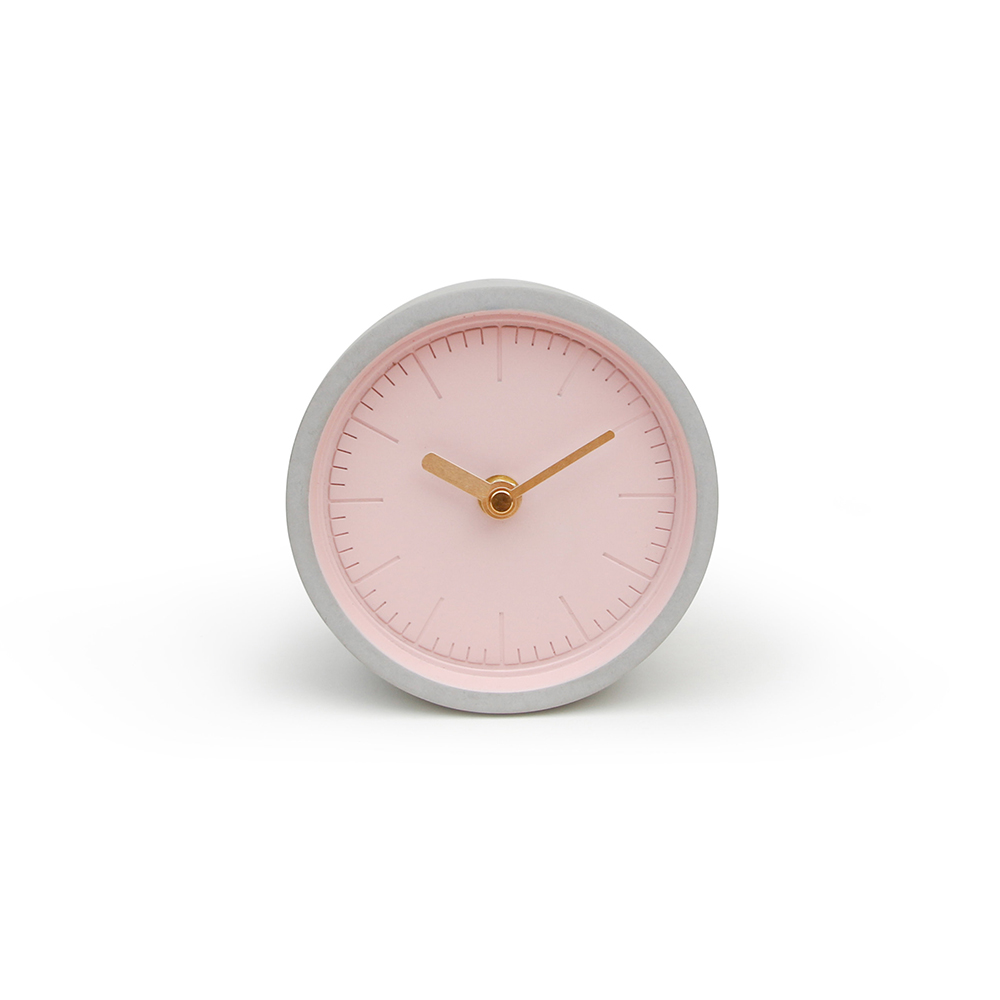 Pink Concrete Clock