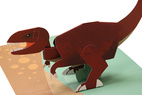 Pop-up card Tyrannosaurus