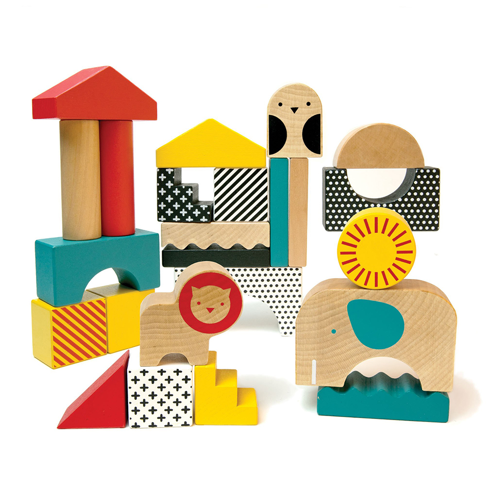 Wooden Blocks Animal Town