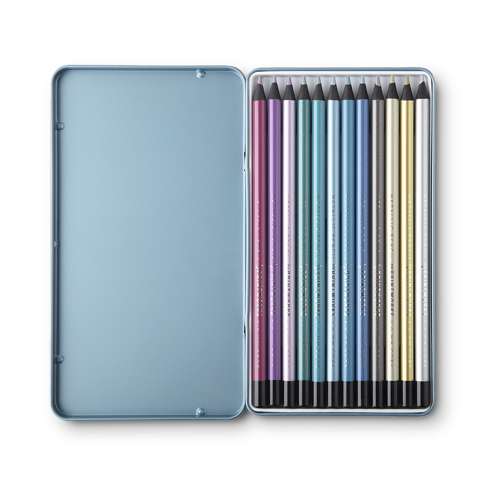 Färgpennor Metallic (12-set)
