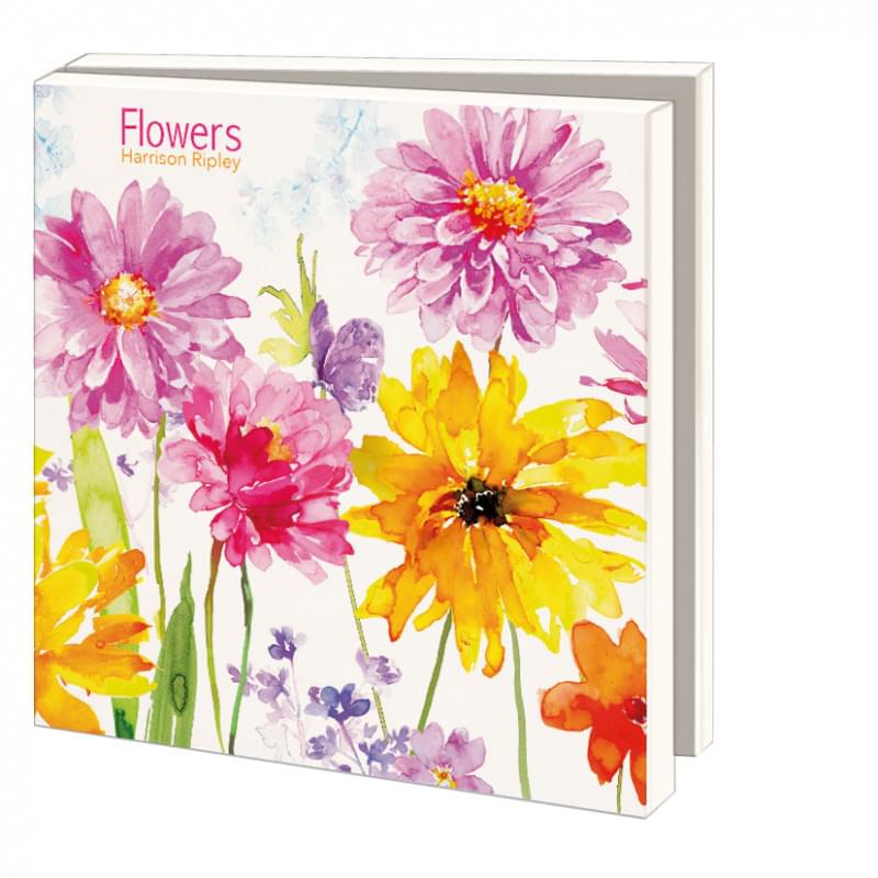 Card Set Watercolor Flowers