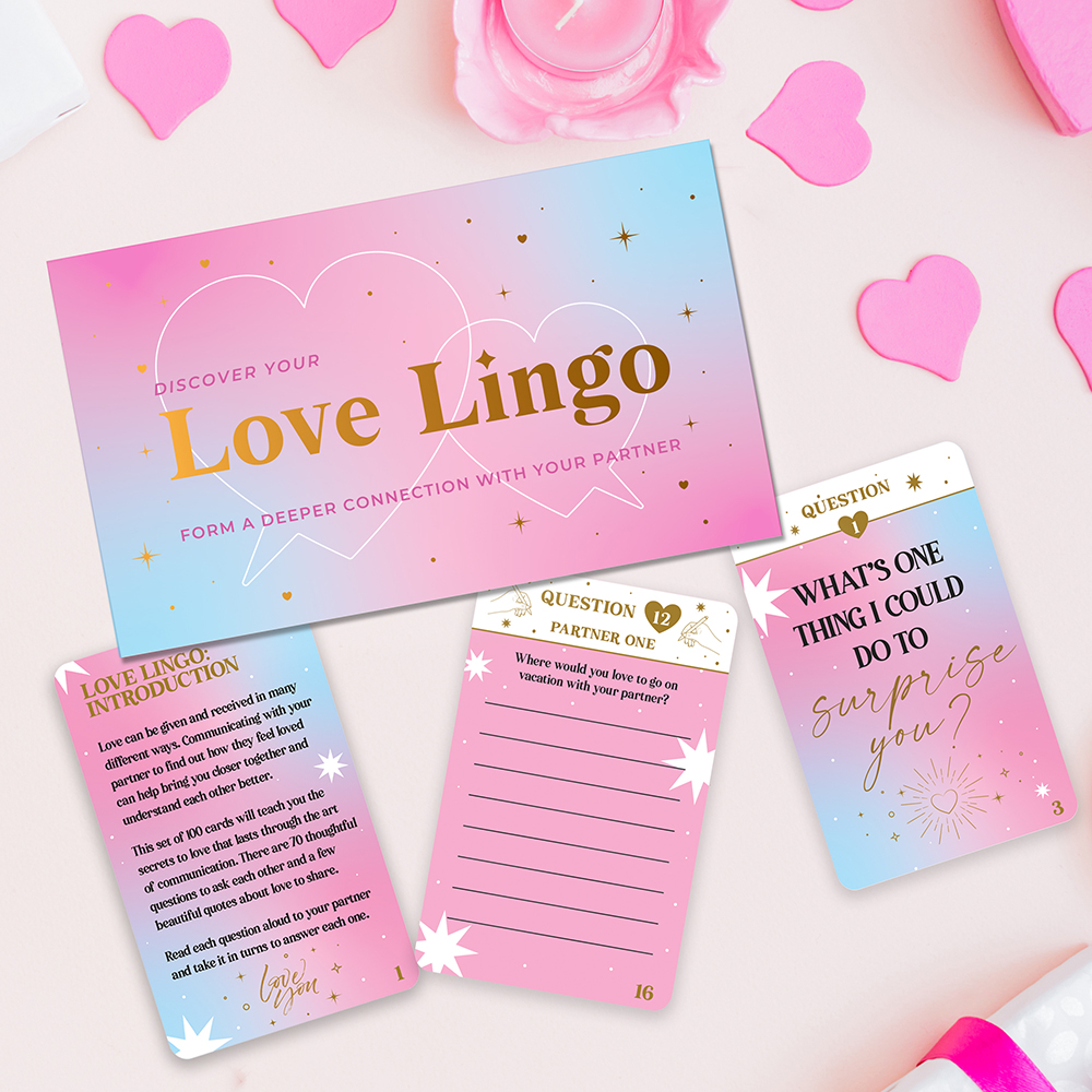 Kort Love Lingo Kärlekenspråk