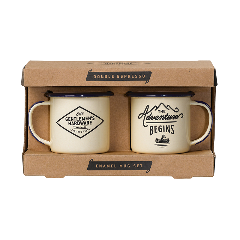 Enamel Espresso Set Cream