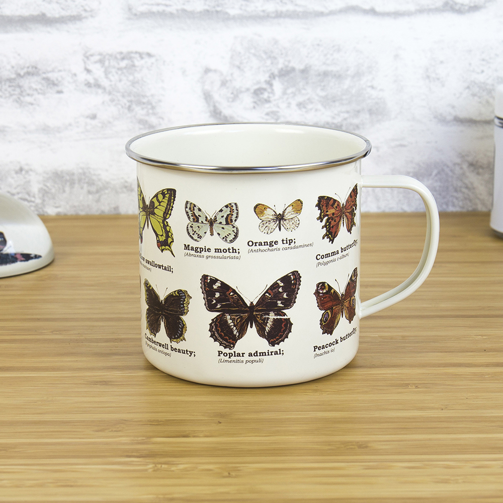 Enamel Mug Butterflies