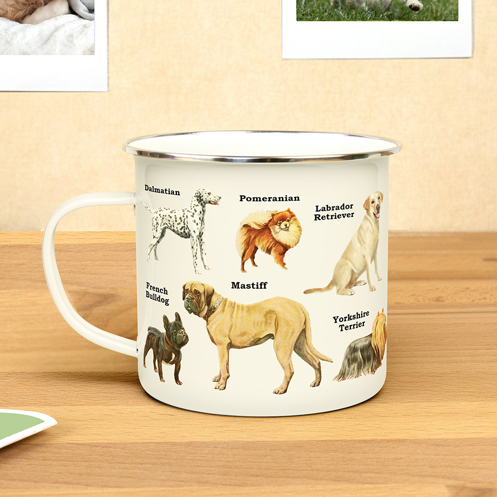 Enamel Mug Dogs