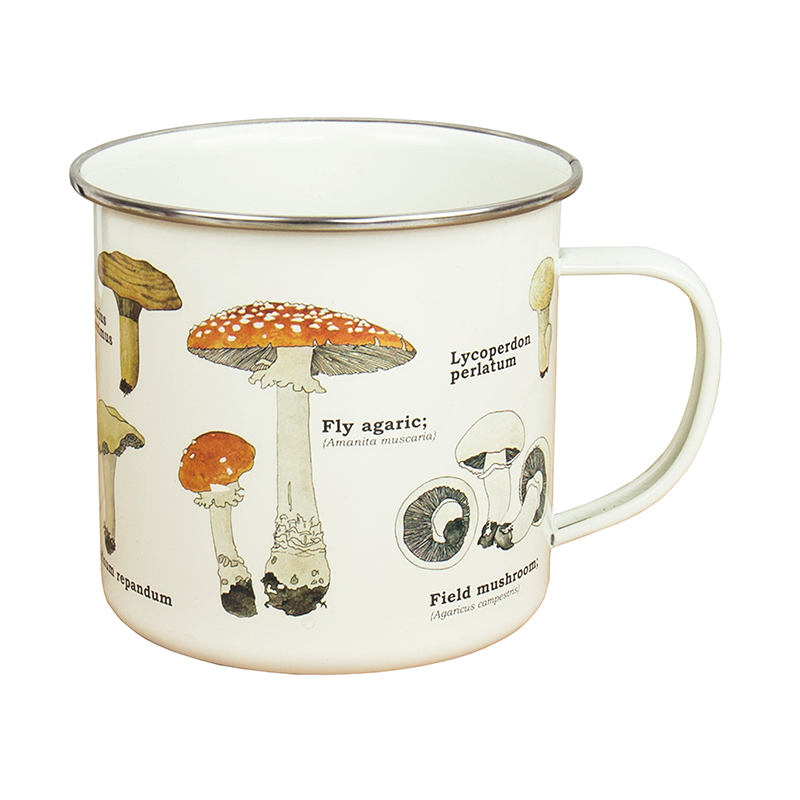 Enamel Mug Mushrooms