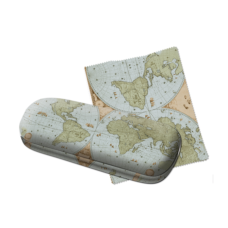 Glasses case World Map