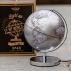 *Jordglob Lampa Silver