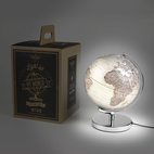 *Jordglob Lampa Silver