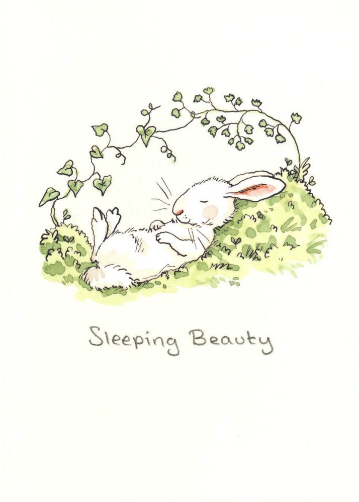 Greeting card Sleeping beauty