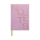 Hard Cover Lilac Suede Journal