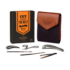 Manicure Set Charcoal Canvas