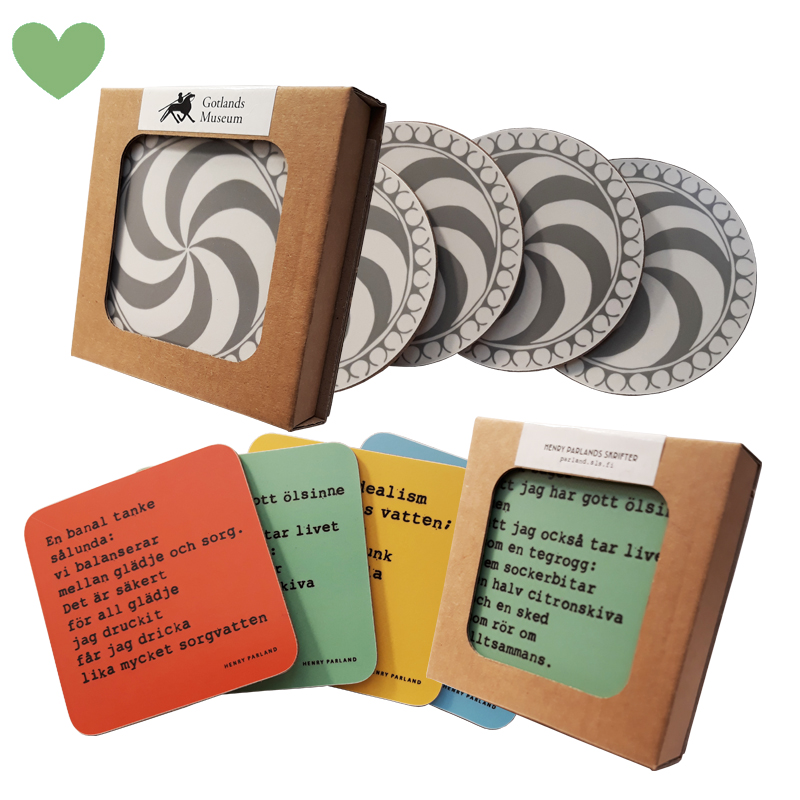 Melamine Coaster Set, 4pcs