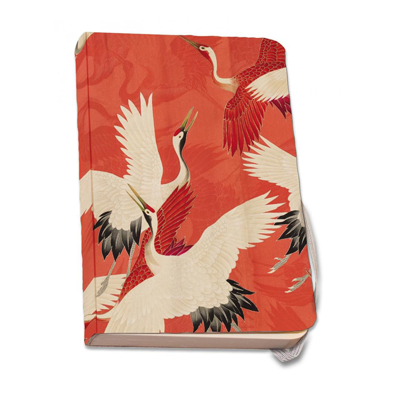 Notebook  A6 Red Cranes