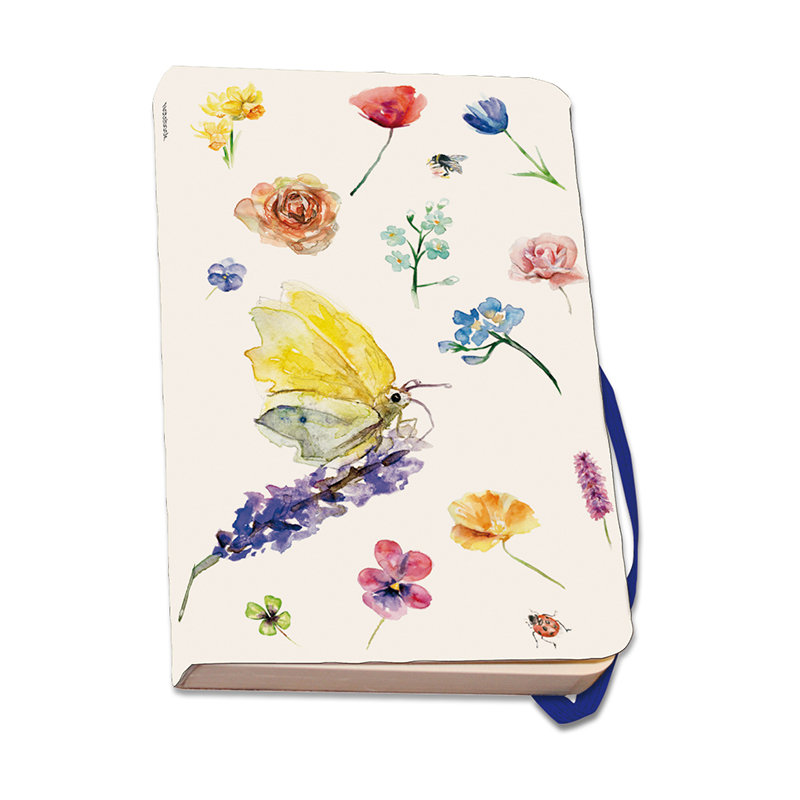 Skrivbok A6 Fjärilar & Blommor