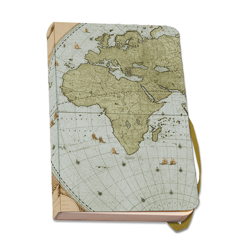 Skrivbok A6 Världskarta