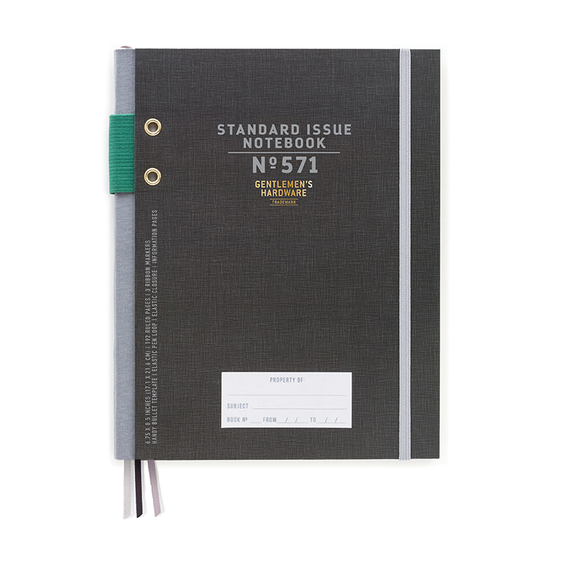 *Skrivbok Svart Standard Issue