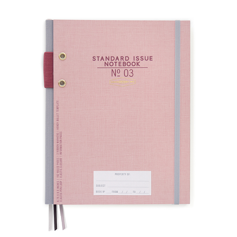 *Skrivbok Standard Issue Rosa