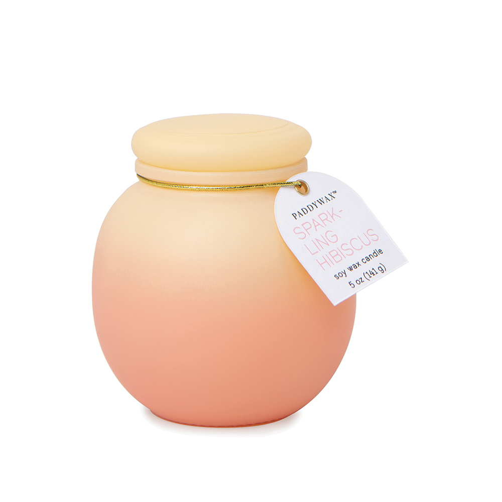 Orb Ombre Candle Yellow Pink