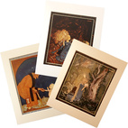 Passepartout med nytryckt bild