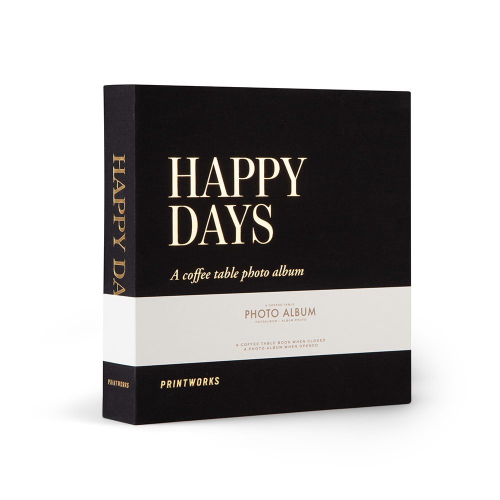 Fotoalbum Happy Days, Svart