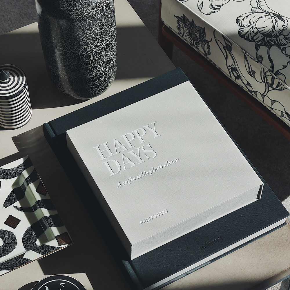 Fotoalbum Happy Days, Grå