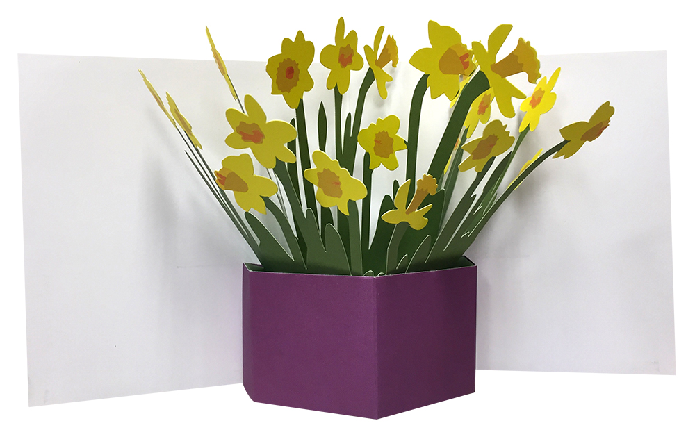 POP-UP CARD DAFFODILS