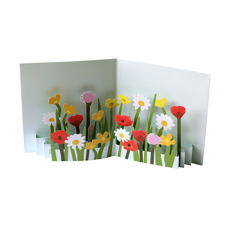 Pop-up card Flower Field