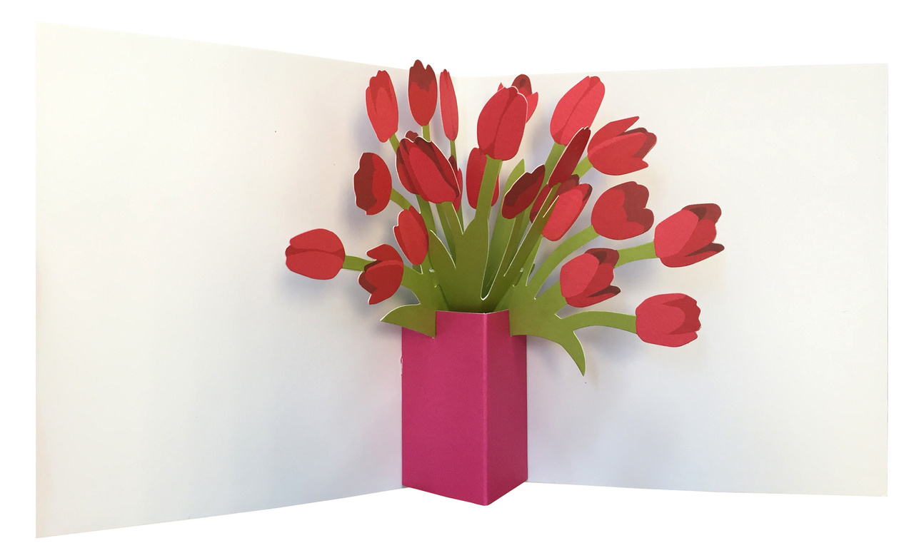 POP-UP CARD TULIPS