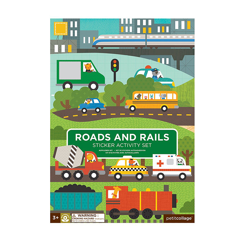 Sticker Set Roads & Rails
