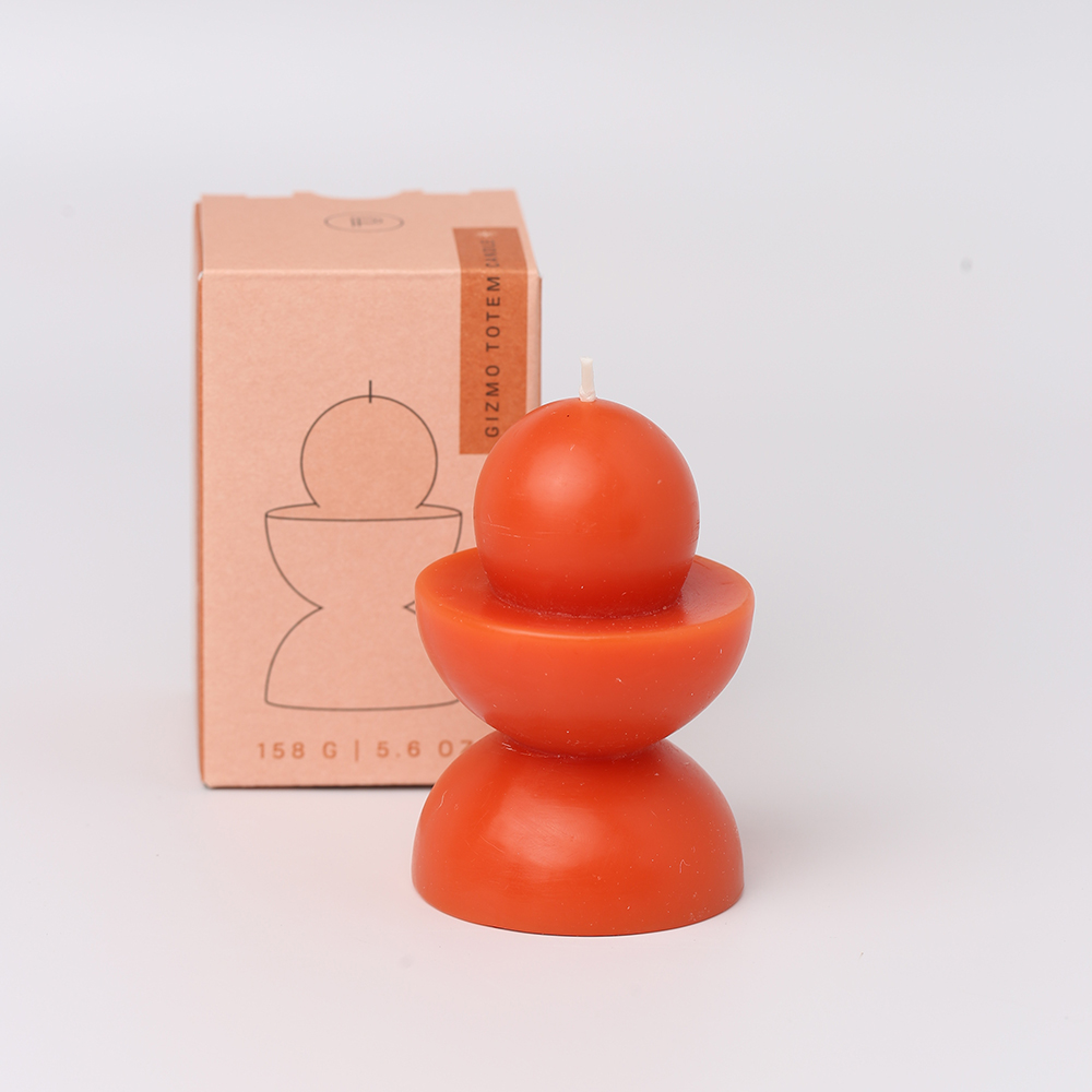 Totem Candle Gizmo Red Orange