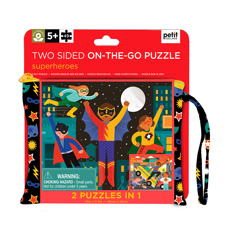 Two Sided Puzzle Superheroes