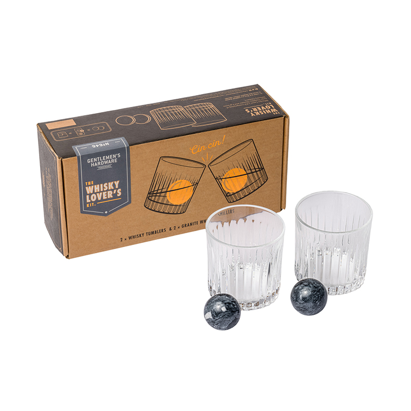 Whiskey Tumbler & Stones